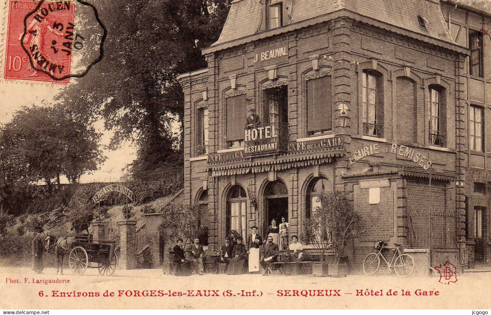 Environs De FORGES-les-EAUX.  SERQUEUX  Hôtel De La Gare - Andere & Zonder Classificatie