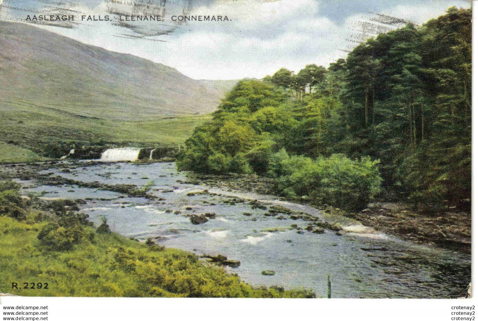 IRLANDE Galway CONNEMARA FALLS LEENANE N°R 2292 En 1954 VOIR BEAU TIMBRE Eire - Galway