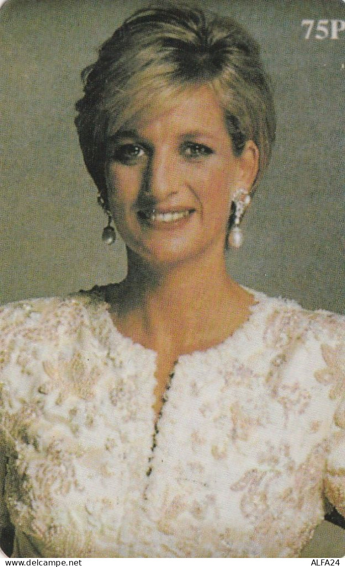 PREPAID PHONE CARD UK LADY DIANA (CZ1996 - BT Kaarten Voor Hele Wereld (Vooraf Betaald)