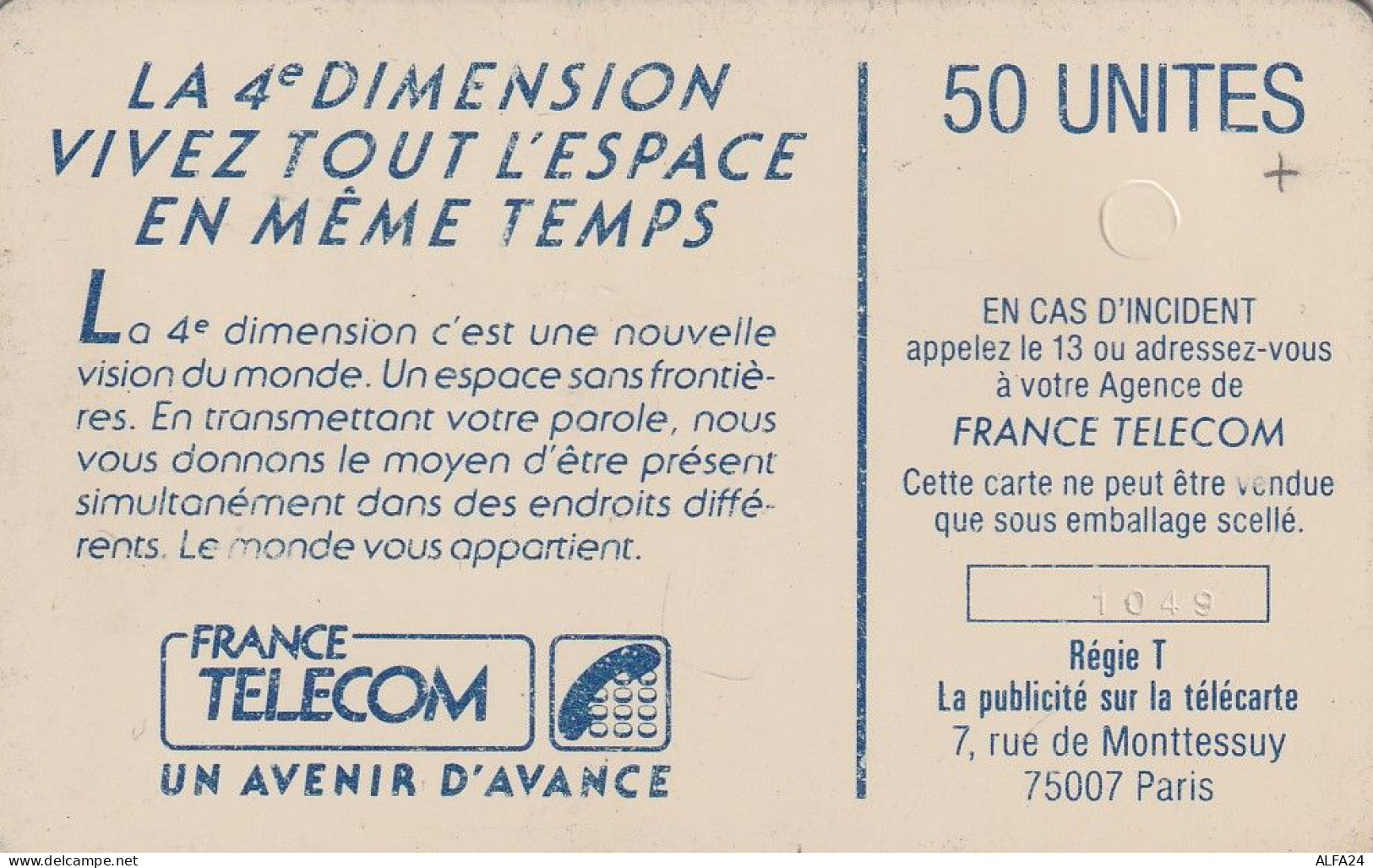 PHONE CARD FRANCIA 1988 (CZ1976 - 1988