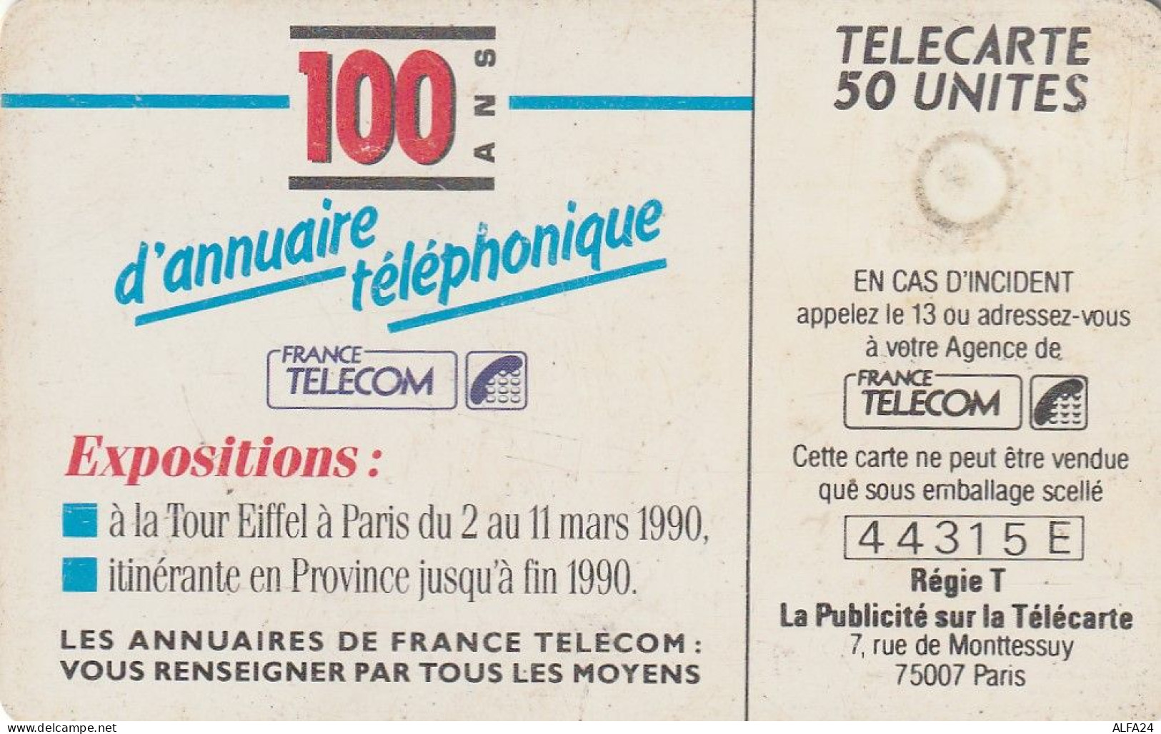 PHONE CARD FRANCIA 1990 (CZ1969 - 1990