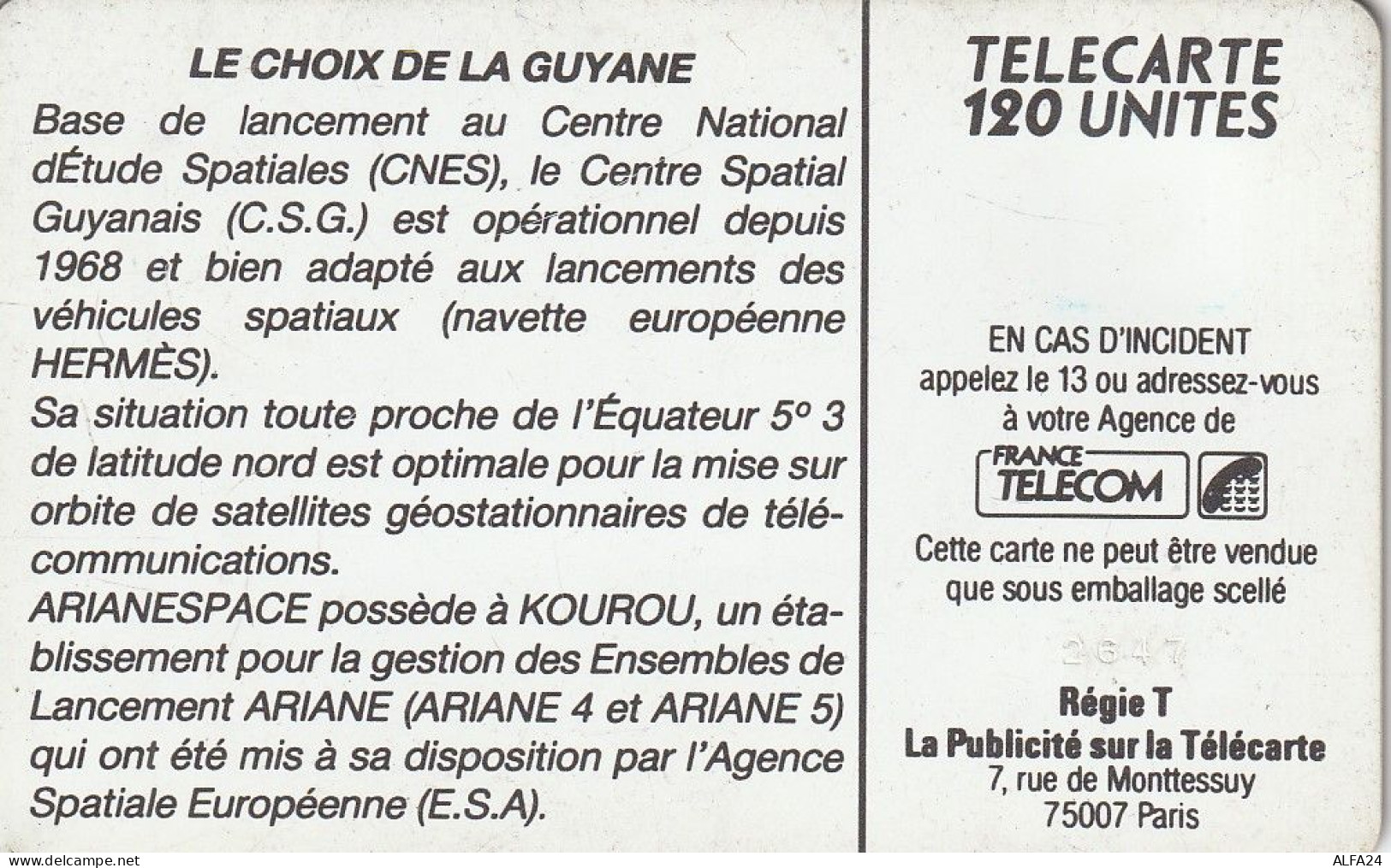 PHONE CARD FRANCIA 1990 (CZ1970 - 1990