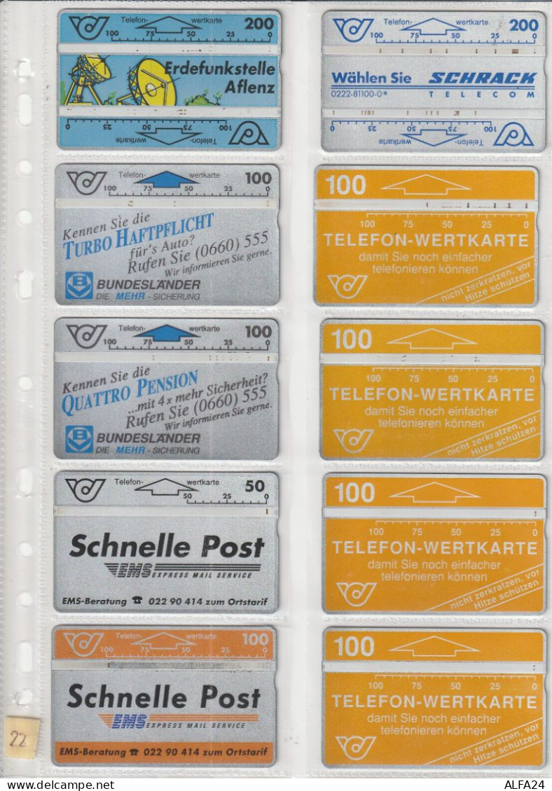 10 PHONE CARD AUSTRIA  (CZ1884 - Autriche