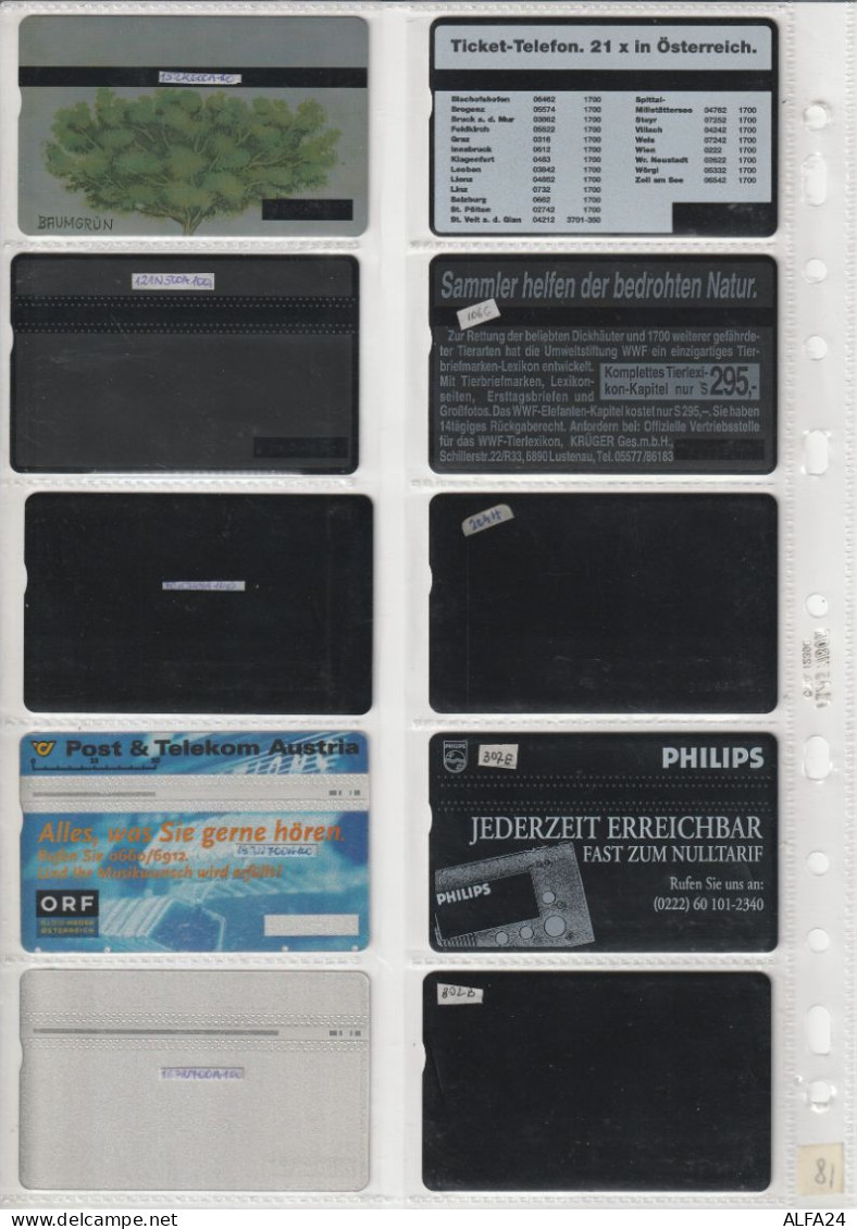 10 PHONE CARD AUSTRIA  (CZ1880 - Autriche