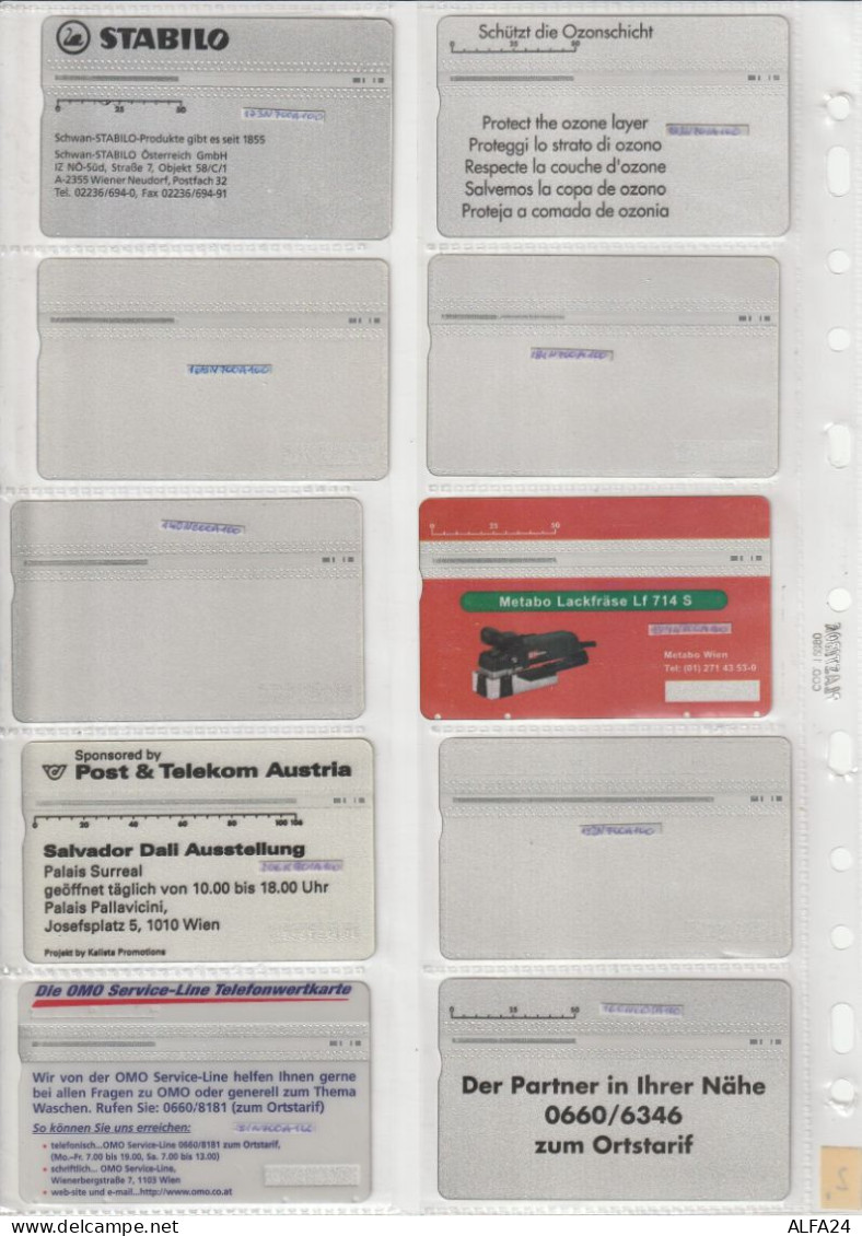 10 PHONE CARD AUSTRIA  (CZ1864 - Autriche
