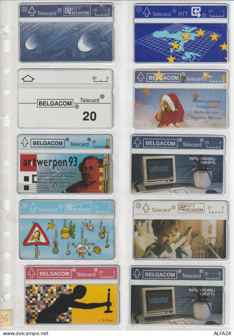 10 PHONE CARD BELGIO  (CZ1854 - Lotti E Collezioni