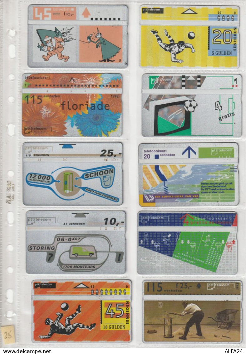 10 PHONE CARD PAESI BASSI  (CZ1844 - Altri & Non Classificati