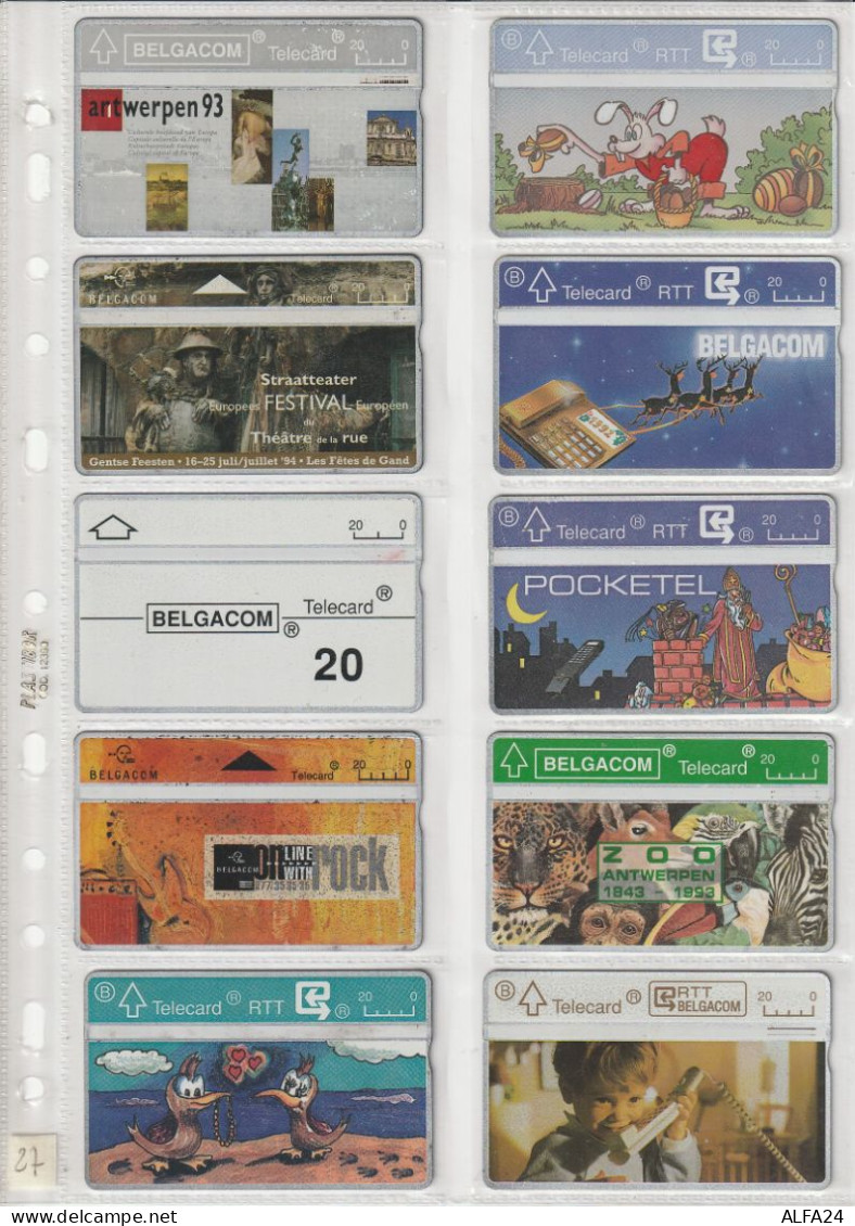 10 PHONE CARD BELGIO  (CZ1846 - Verzamelingen