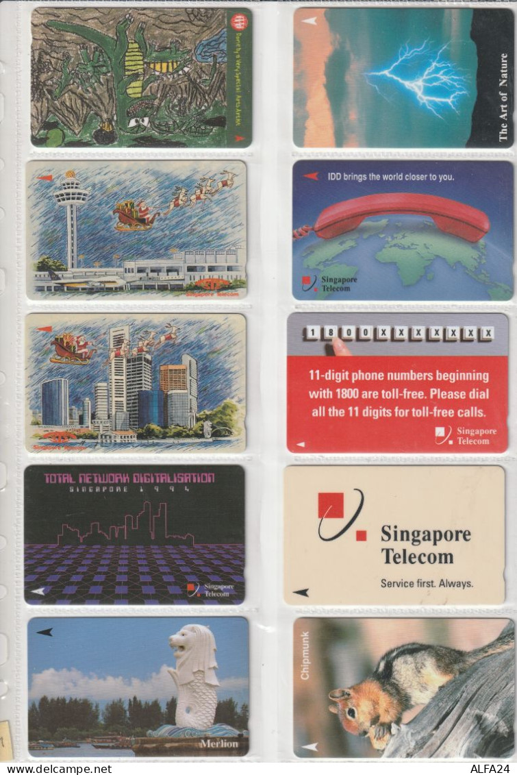 10 PHONE CARD SINGAPORE  (CZ1810 - Singapur