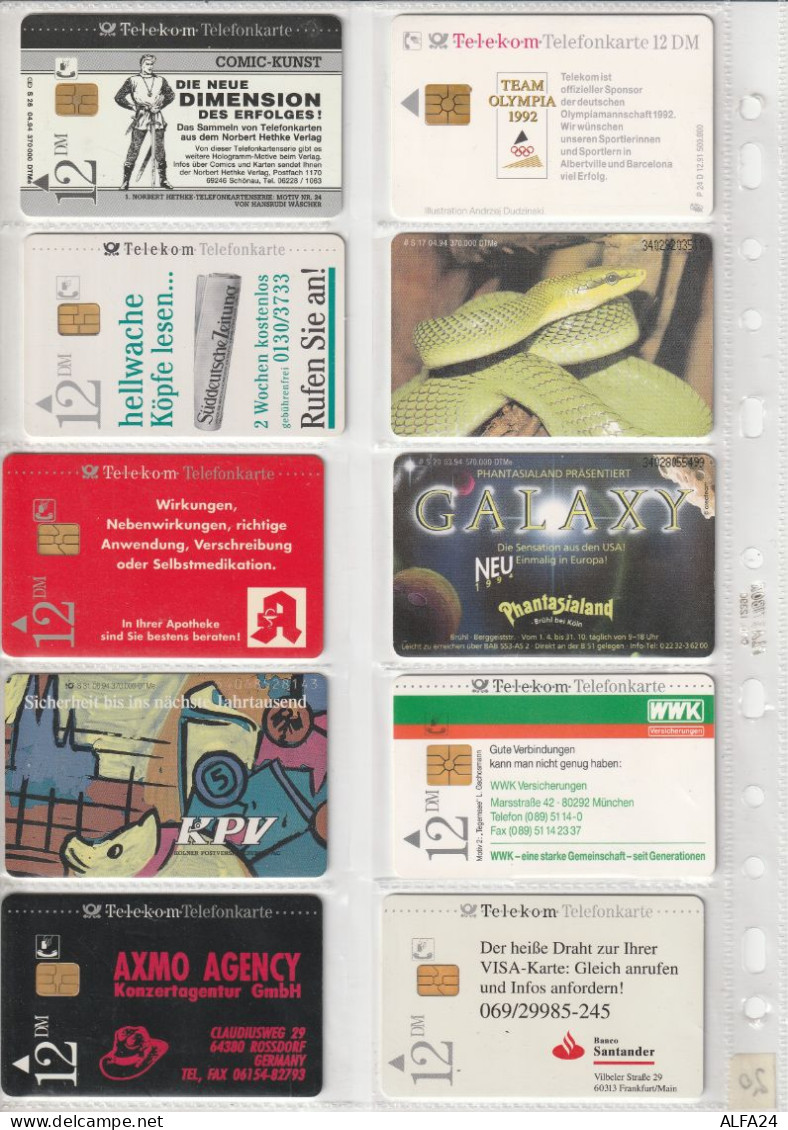 10 PHONE CARD GERMANIA  (CZ1796 - Andere & Zonder Classificatie