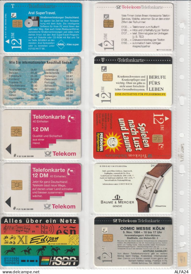 10 PHONE CARD GERMANIA  (CZ1793 - Autres & Non Classés