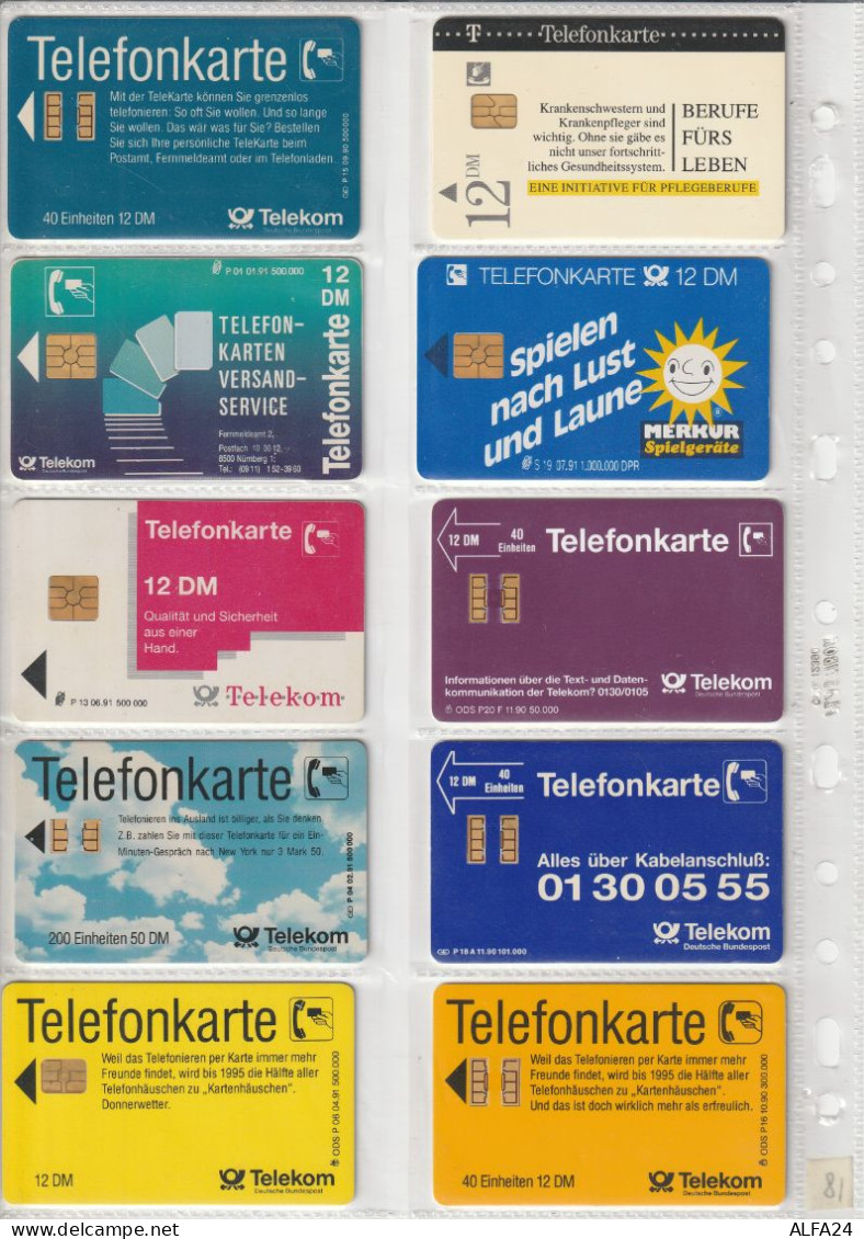 10 PHONE CARD GERMANIA  (CZ1794 - Altri & Non Classificati