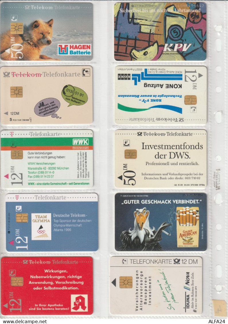 10 PHONE CARD GERMANIA  (CZ1781 - Autres & Non Classés