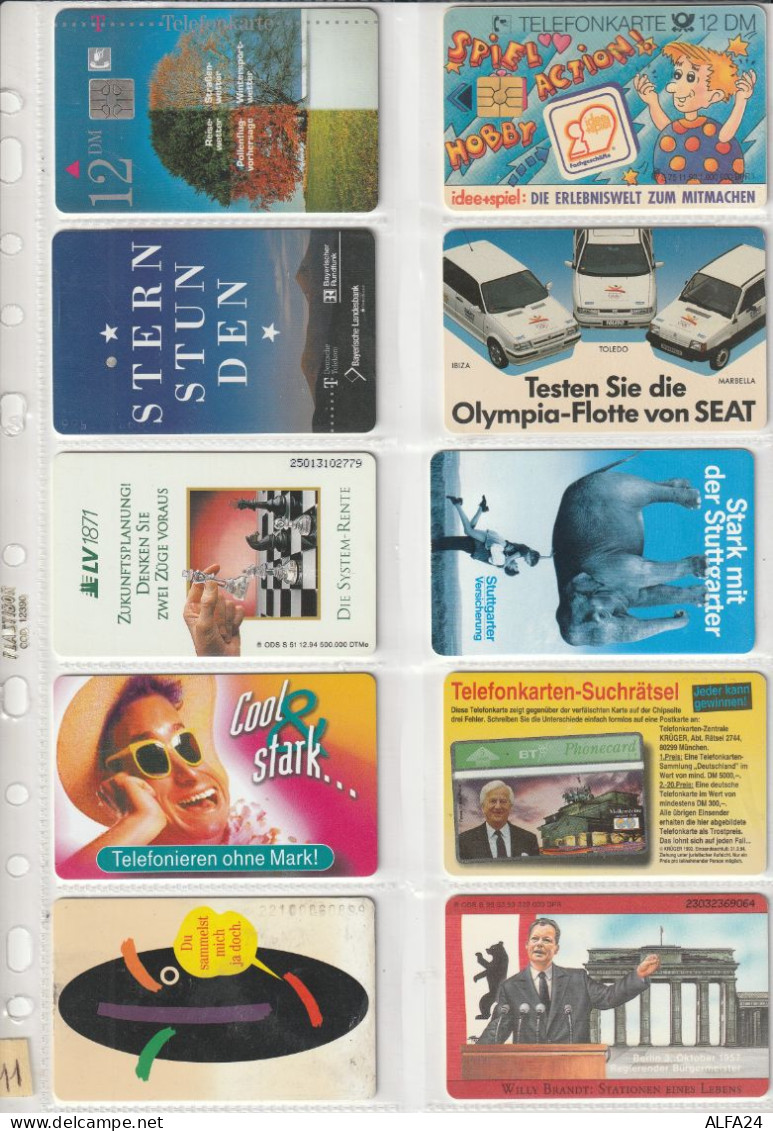 10 PHONE CARD GERMANIA  (CZ1788 - Altri & Non Classificati