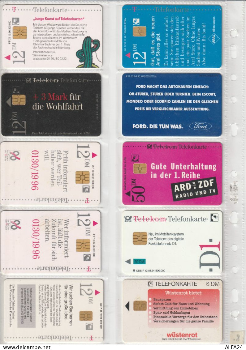 10 PHONE CARD GERMANIA  (CZ1784 - Autres & Non Classés