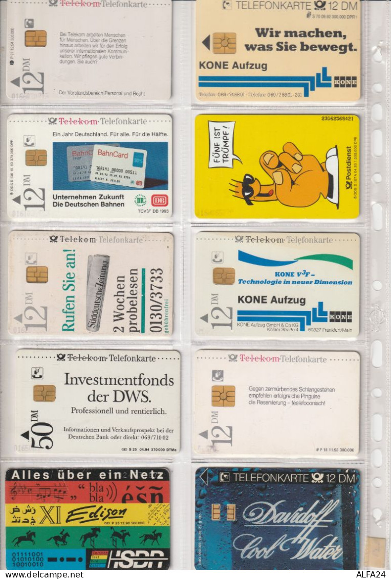 10 PHONE CARD GERMANIA  (CZ1780 - Altri & Non Classificati