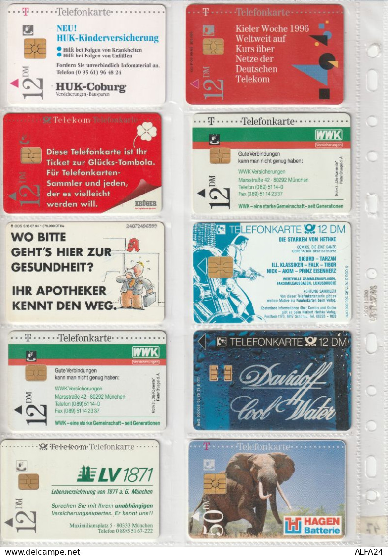 10 PHONE CARD GERMANIA  (CZ1776 - Altri & Non Classificati