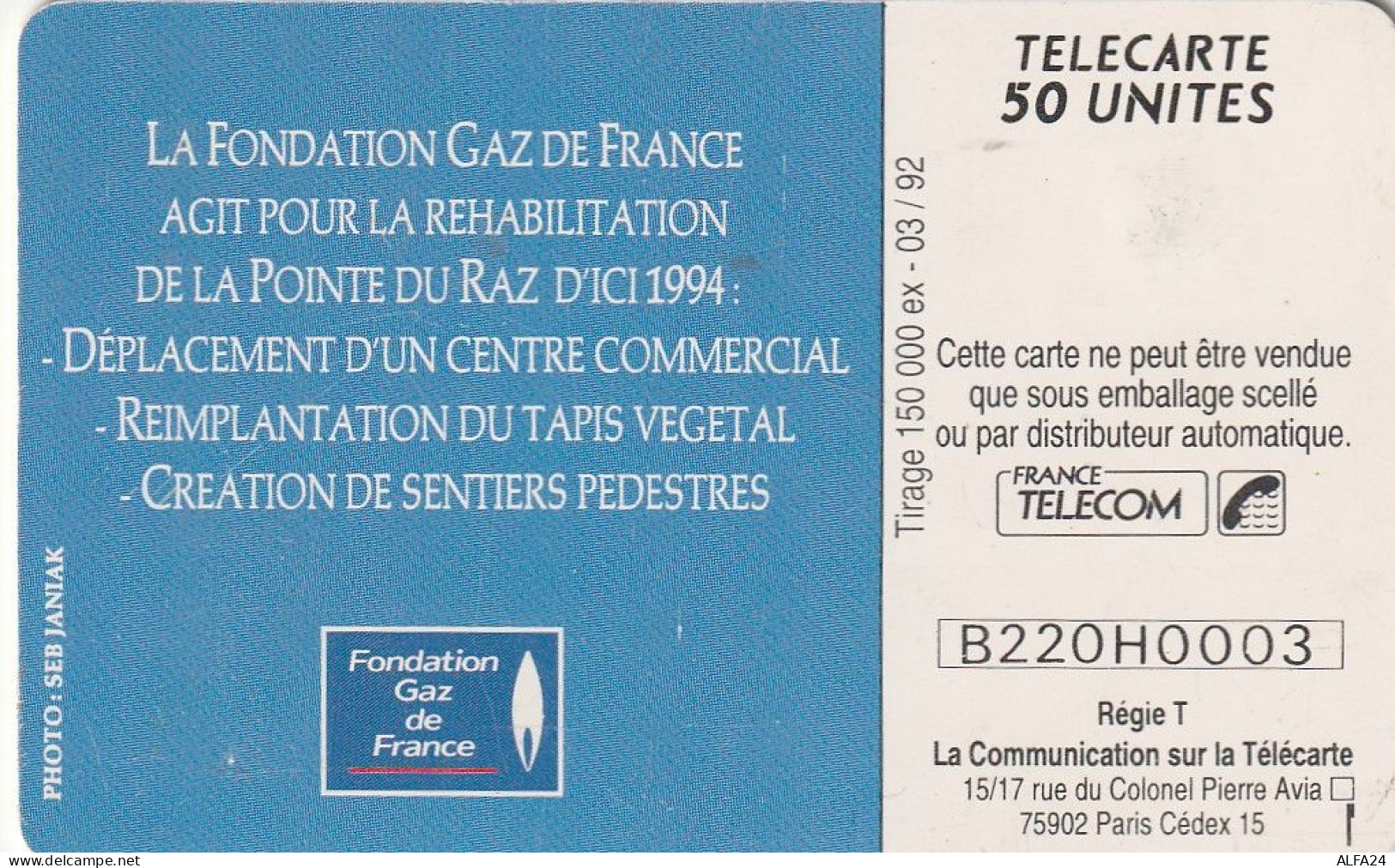 PHONE CARD FRANCIA 1992 (CZ1758 - 1992