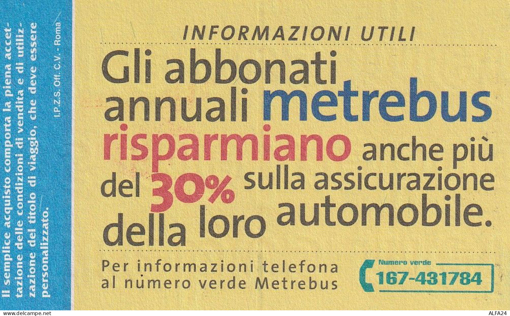 ABBONAMENTO MARZO 2000 ATAC ROMA  (CZ1698 - Europa