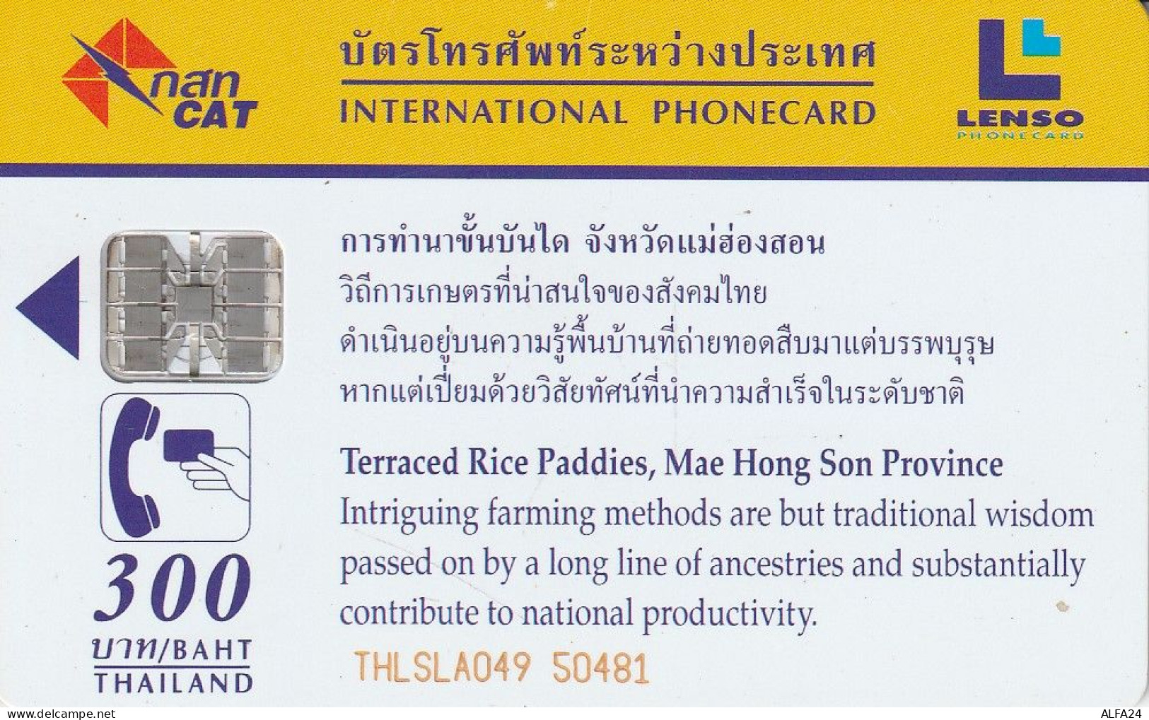 PHONE CARD THAILANDIA  (CZ1673 - Thaïland