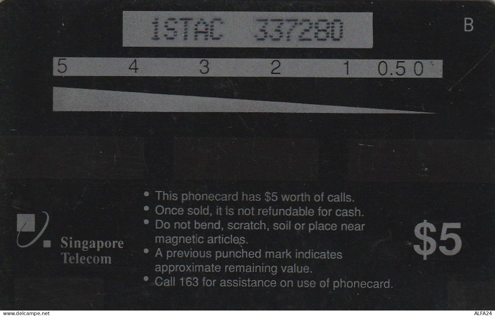 PHONE CARD SINGAPORE  (CZ1637 - Singapur