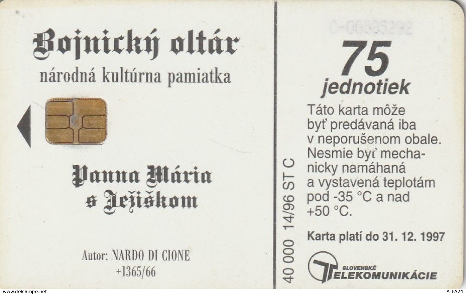 PHONE CARD SLOVACCHIA (CZ1611 - Slovaquie