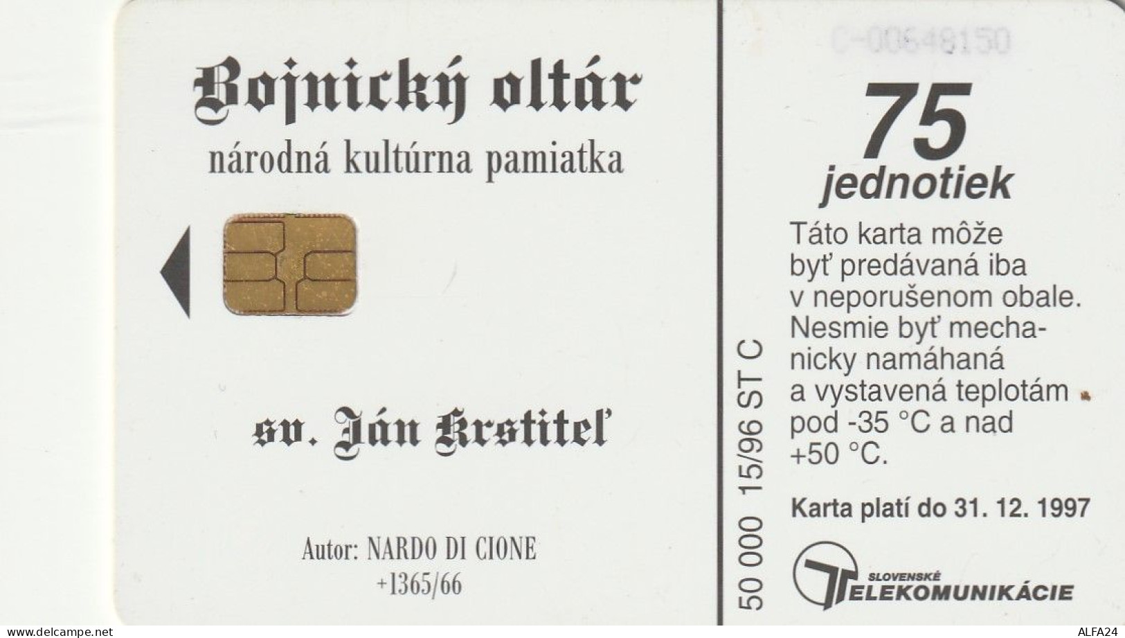 PHONE CARD SLOVACCHIA  (CZ1610 - Slovacchia