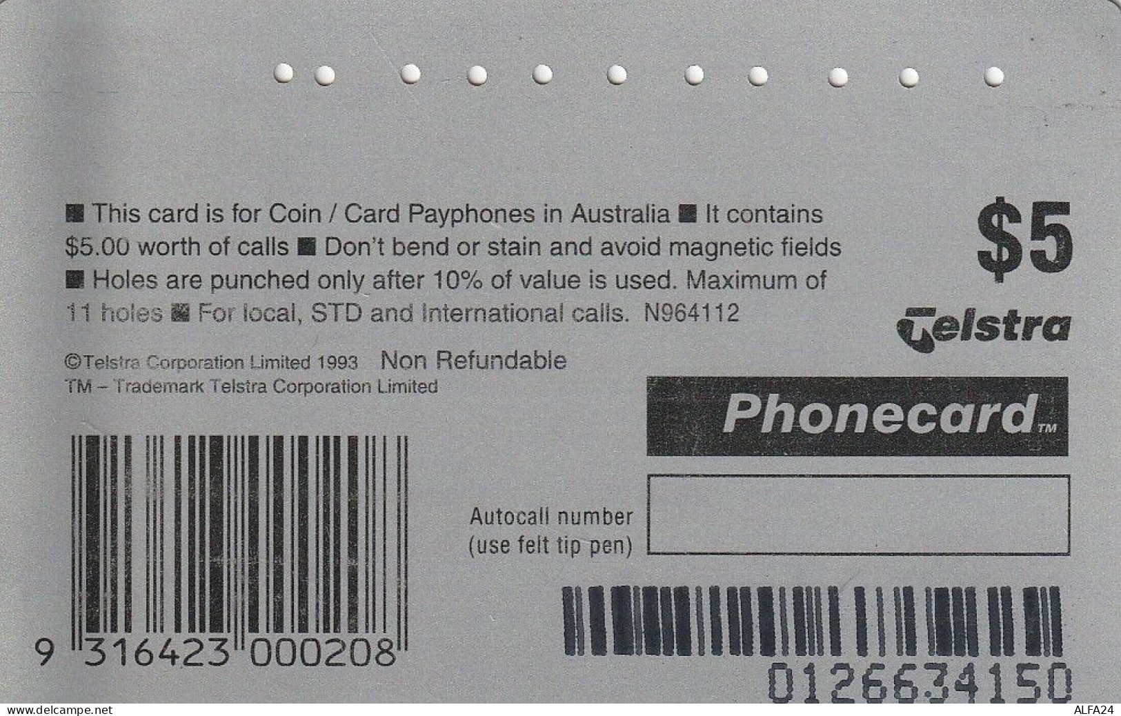 PHONE CARD AUSTRALIA  (CZ1587 - Australien