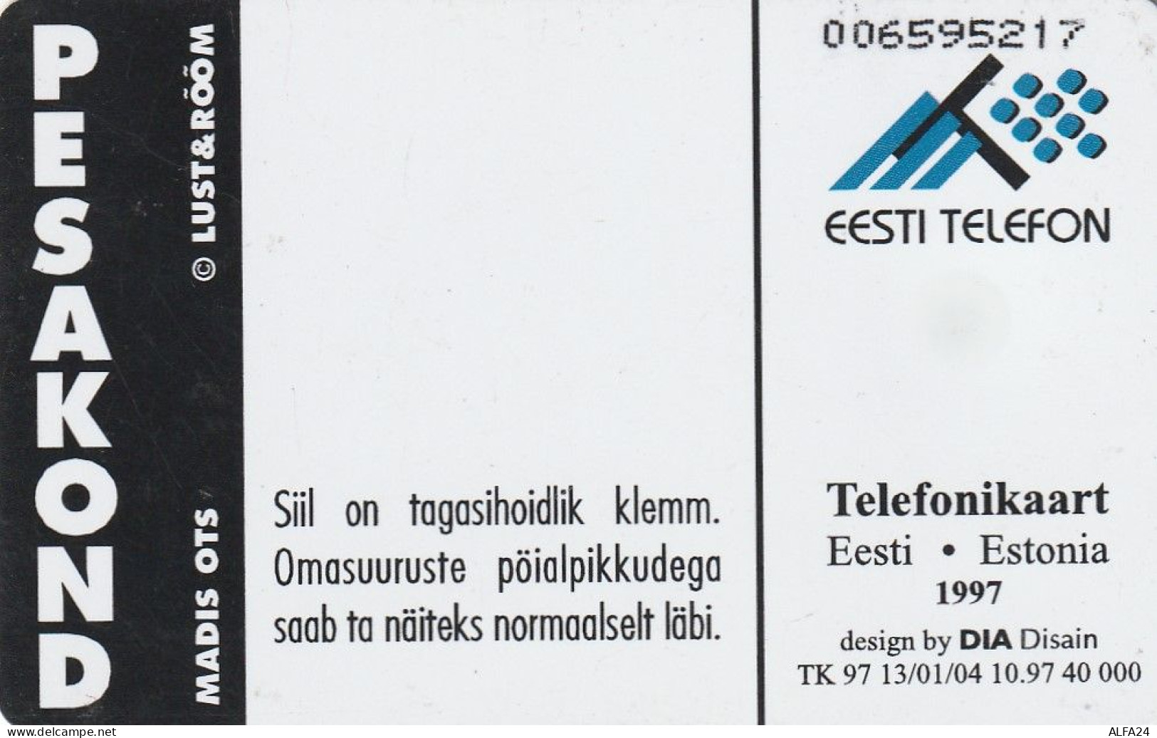 PHONE CARD ESTONIA  (CZ1592 - Estonie