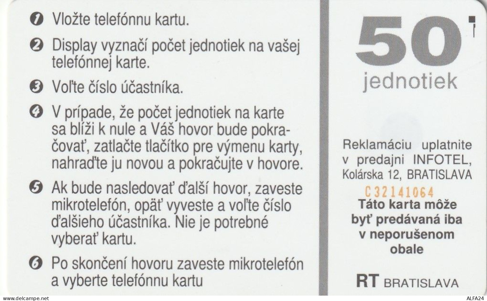 PHONE CARD SLOVACCHIA  (CZ1572 - Eslovaquia