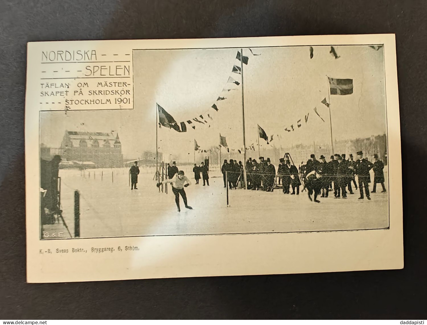 [BB] Nordiska Spelen - Täflan Om Master-- Skapet Pa Skridskor -- Stockholm 1901. Used. - Schweden