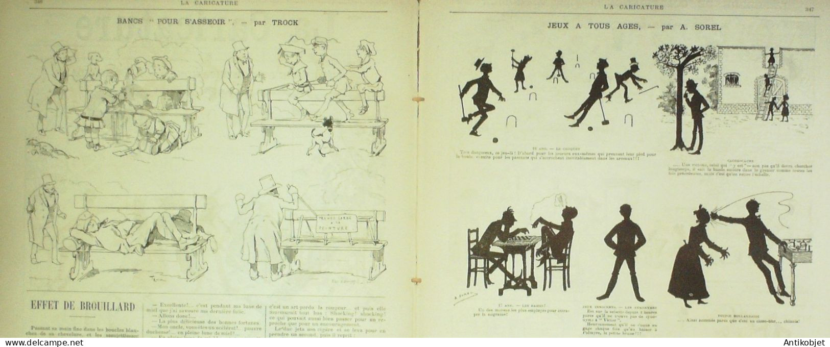 La Caricature 1885 N°305 Epidémie De Colonisation Robida Sorel Trock Lockroy Par Luque Job - Tijdschriften - Voor 1900