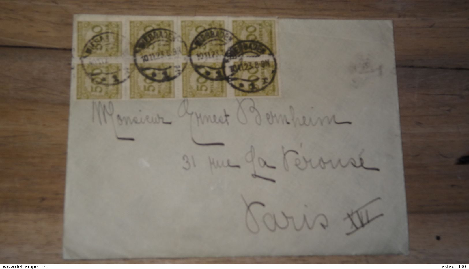 Cover With German Inflation Stamps, Wiesbaden 1923   ......... Boite1 ...... 240424-95 - Briefe U. Dokumente