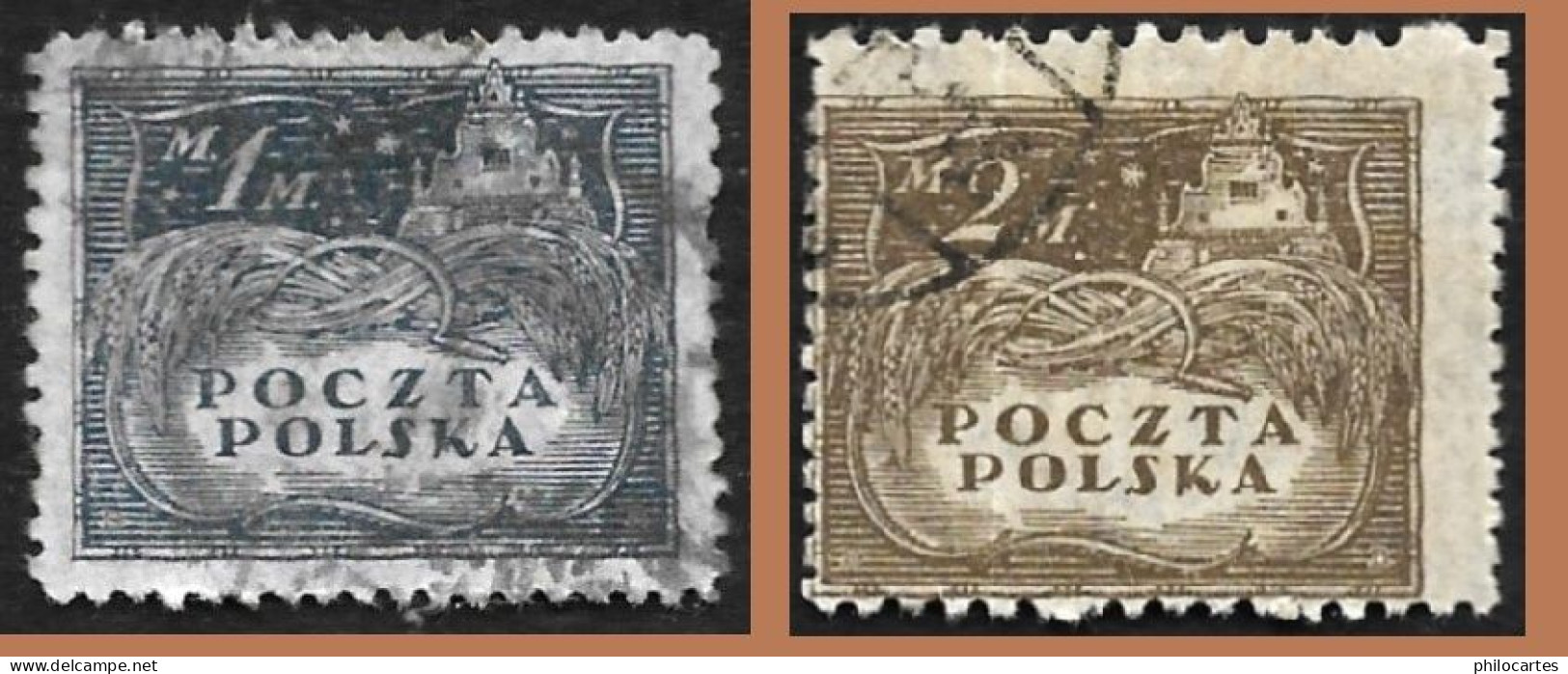 POLOGNE  1919 -  YT 167 Et 169  -  Pologne Du Nord - Oblitérés - Used Stamps