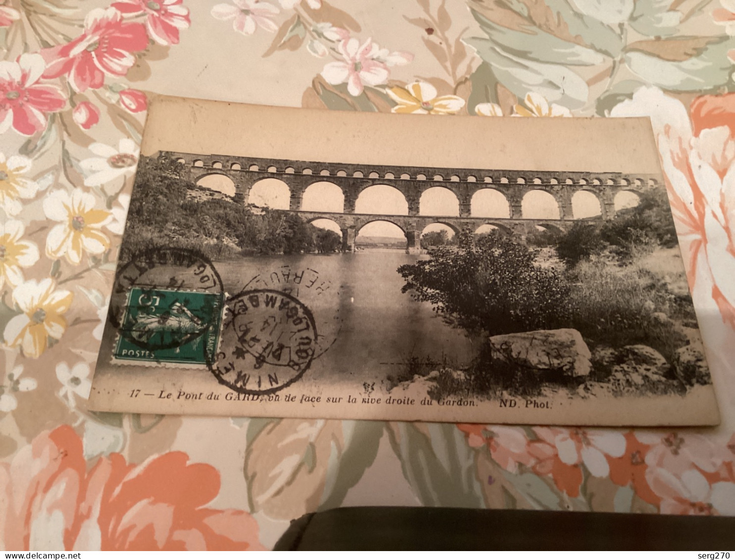 Le Pont Du Gard De Face Sur La Rive Droite Du Gardon - Autres & Non Classés