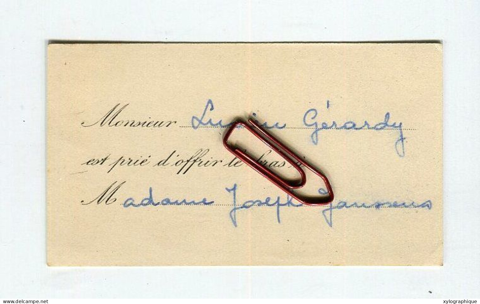 Ca. 1930, Lucien Gérardy Est Prié D'offrir Le Bras à Madame Joseph Janssens - Famille Gérardy Warland - à Ans Liège ??? - Visiting Cards