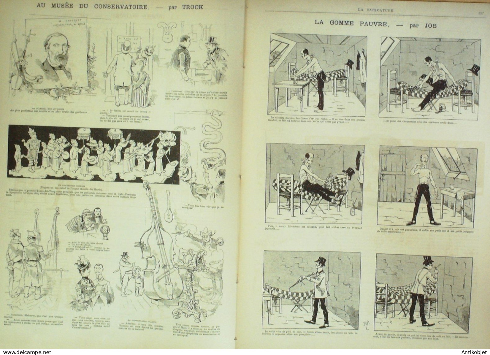 La Caricature 1885 N°306 Succès Du Jour Petit Poucet Draner Loys Comme Pauvre Job Sorel - Tijdschriften - Voor 1900