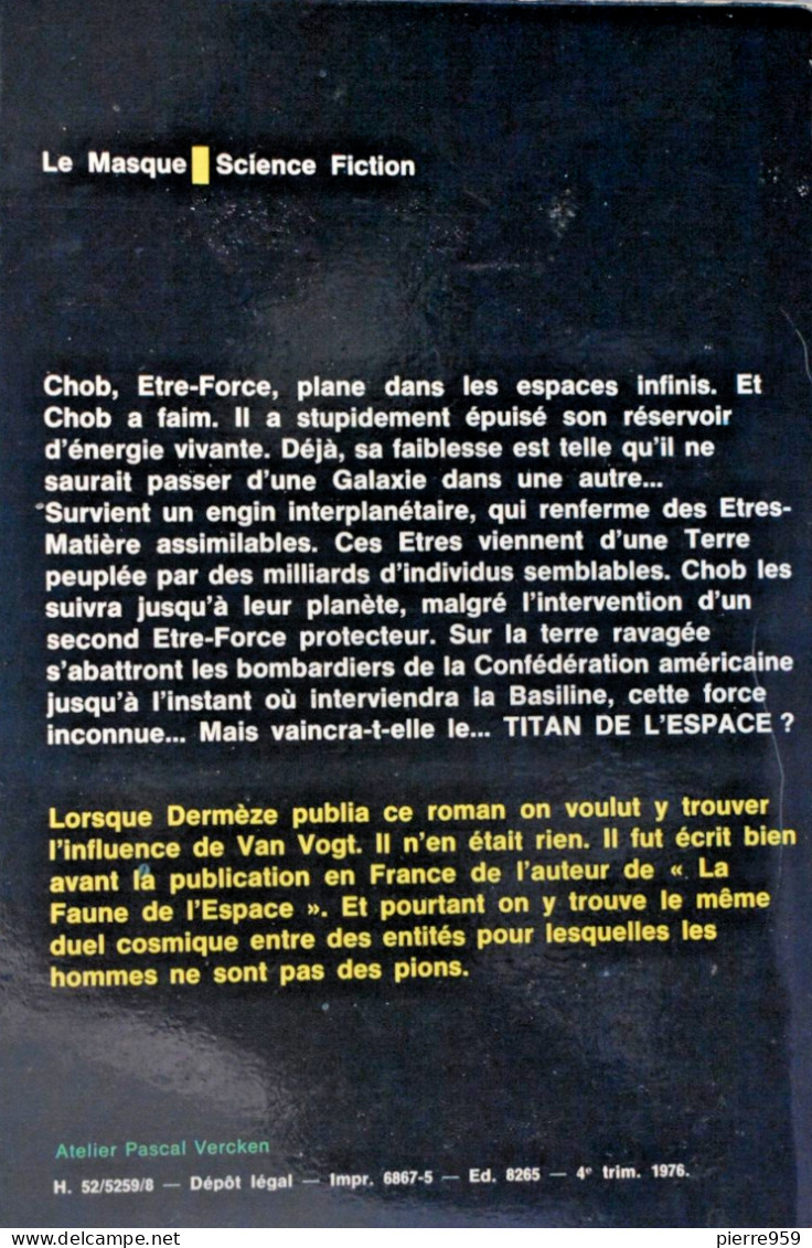 Le Titan De L'espace - Yves Dermèze - Le Masque SF