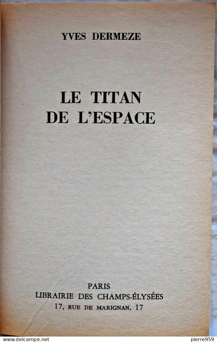 Le Titan De L'espace - Yves Dermèze - Le Masque SF