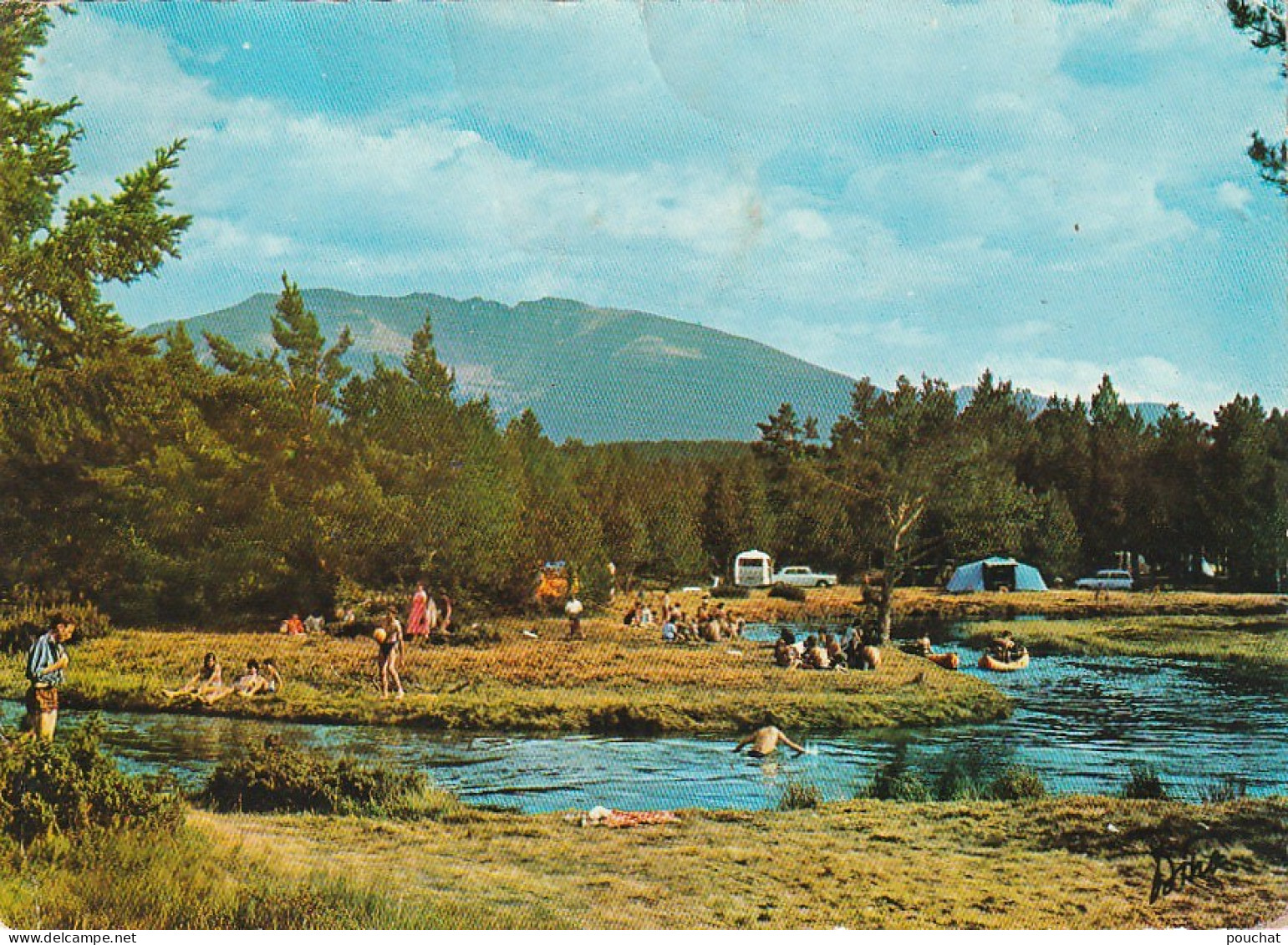 HO 18 - (66) " LA CERDAGNE " - MONT LOUIS - JOIES DU CAMPING AU PLA DE BARRES , AU FOND LE "CAMBRE D'AZE"  - 2 SCANS  - Sonstige & Ohne Zuordnung