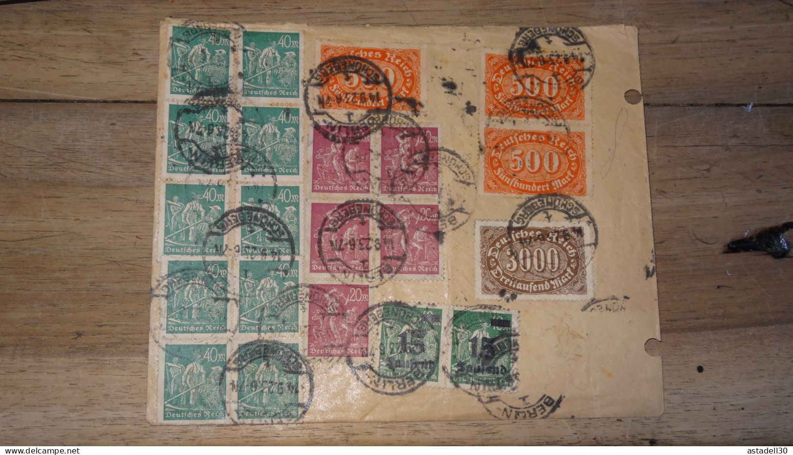 Cover With German Inflation Stamps, Berlin 1923   ......... Boite1 ...... 240424-97 - Lettres & Documents