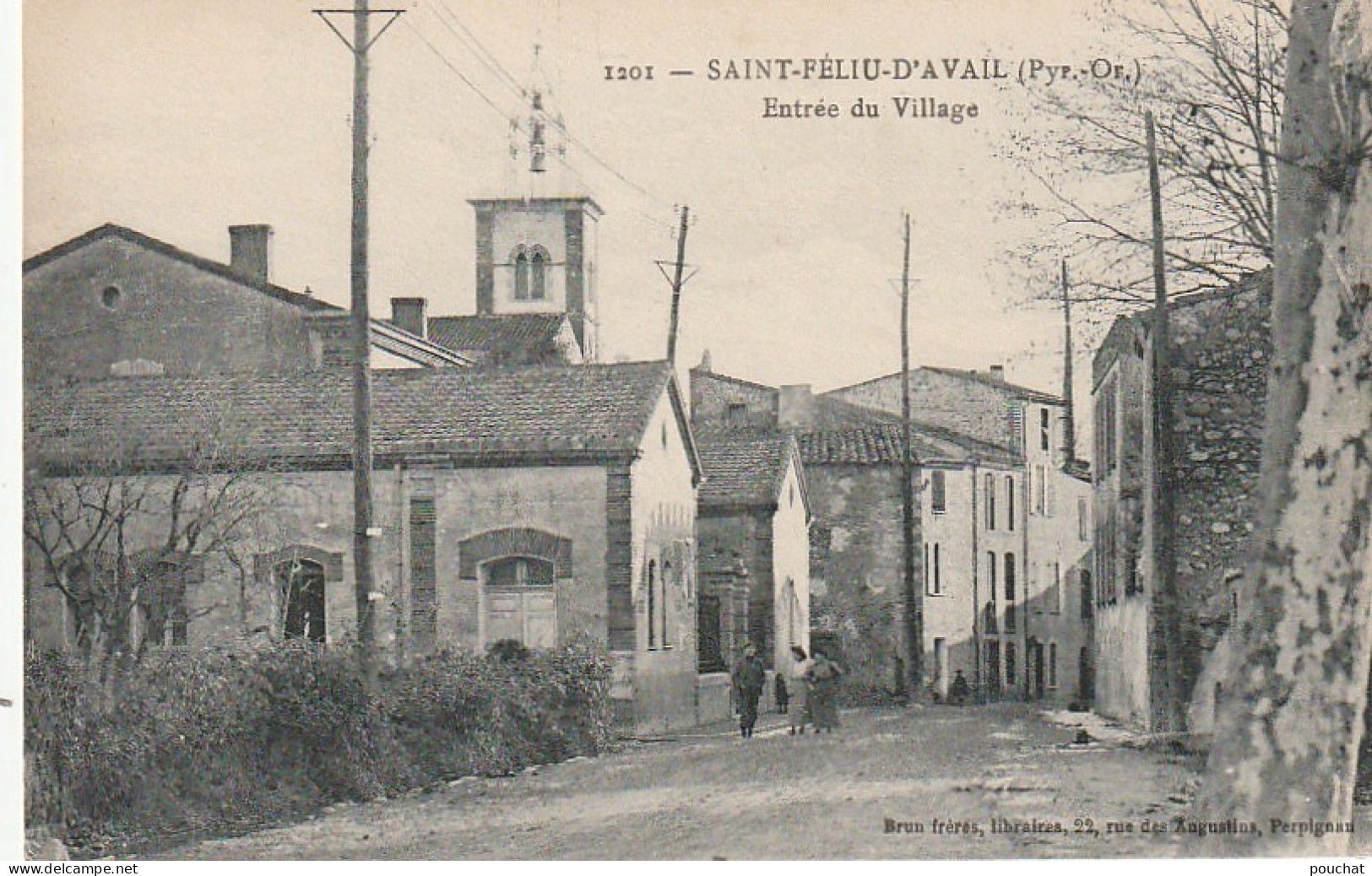 HO 21 - (66) SAINT FELIU D'AVAIL -  ENTREE DU VILLAGE - VILLAGEOIS  - 2 SCANS - Other & Unclassified