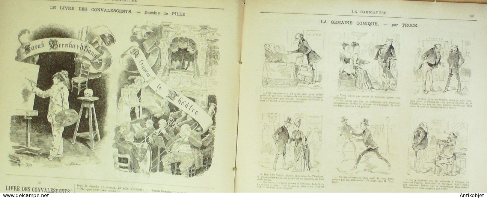 La Caricature 1885 N°307 Chasse à Courre Job De Freycinet Par Luque Pille Trock - Revistas - Antes 1900