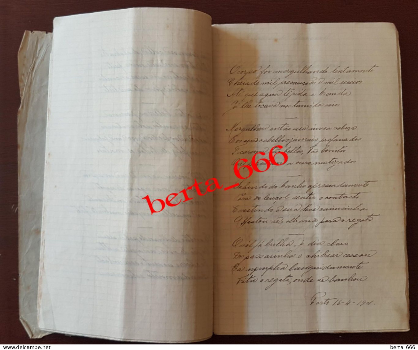 Livro De Arnaldo Da Costa Leite * Manuscrito 94 Páginas * 1901-1902 * ORIGINAL - Manuscripts