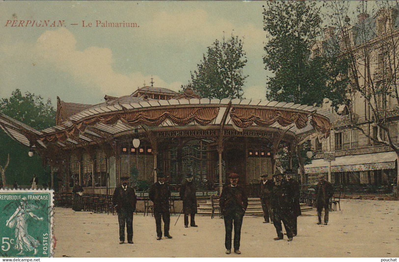 HO 21 - (66) PERPIGNAN - LE PALMARIUM -  CARTE COLORISEE  - 2 SCANS - Perpignan