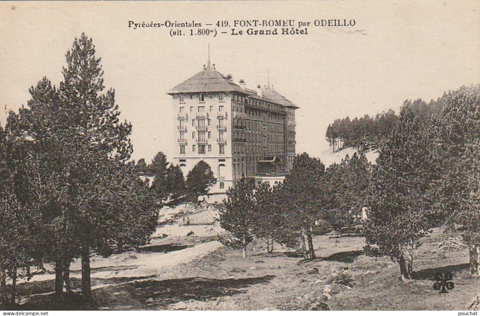 HO 21 -(66) FONT ROMEU PAR ODEILLO - LE GRAND HOTEL  - 2 SCANS - Autres & Non Classés