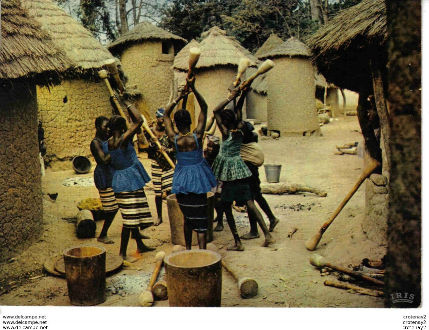 Afrique En Couleurs Groupe De Femmes Pileuses Préparant Le Repas N°4 576 éditions HOA QUI VOIR DOS - Sin Clasificación