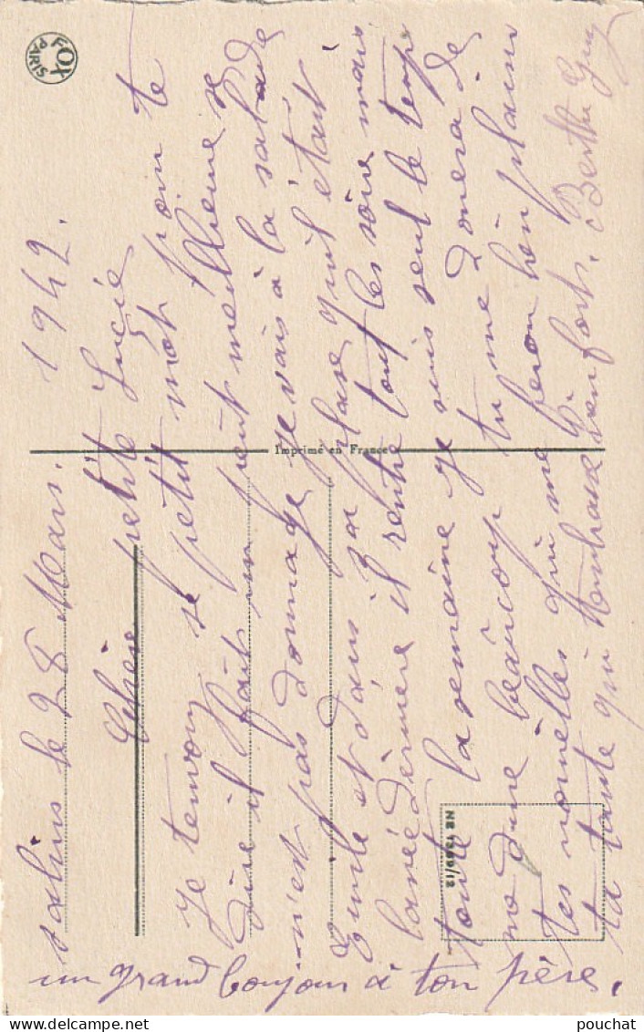 HO 24 - CARTE HUMORISTIQUE  1er AVRIL - POISSON CHASSEUR DE CANARDS AVEC FUSIL ET GIBECIERE  - 2 SCANS  - 1er Avril - Poisson D'avril