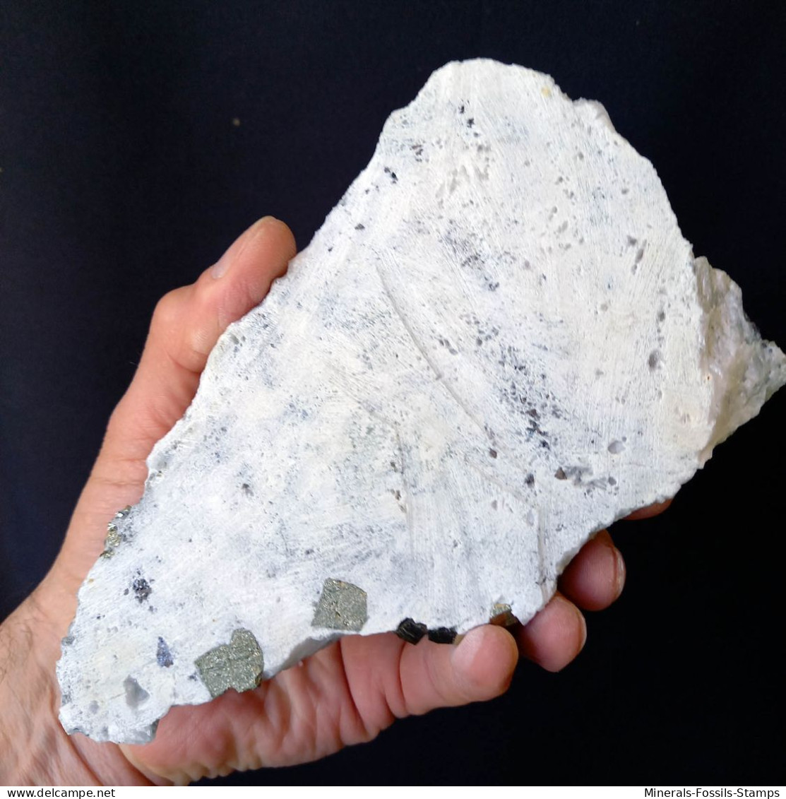 #M60 Schöne CALCIT, PYRIT, Quarz Kristalle (Dalnegorsk, Primorskiy Kray, Russland) - Minerals