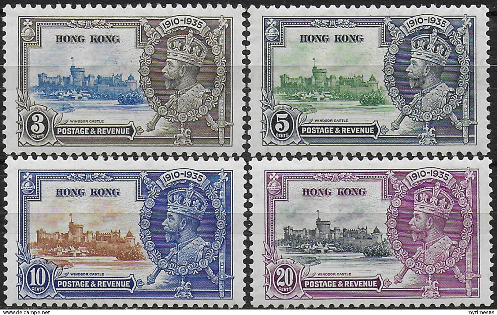 1935 Hong Kong Silver Jubilee 4v. MNH SG N. 133/36 - Autres & Non Classés